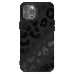Fekete szilikon tok az alábbi mobiltelefonokra Apple iPhone 12 Pro Max - Midnight Leopard
