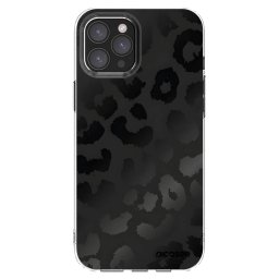 Átlátszó szilikon tok az alábbi mobiltelefonokra Apple iPhone 12 Pro Max - Midnight Leopard