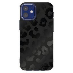Átlátszó szilikon tok az alábbi mobiltelefonokra Apple iPhone 12 mini - Midnight Leopard