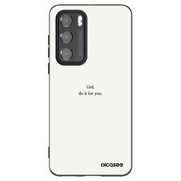 Fekete szilikon tok az alábbi mobiltelefonokra Huawei P40 - Girl, do it for you