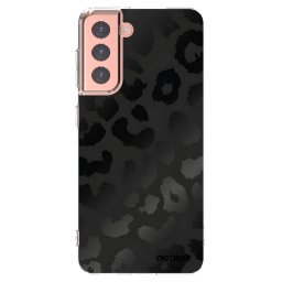 Átlátszó szilikon tok az alábbi mobiltelefonokra Samsung Galaxy S21 5G G991B - Midnight Leopard