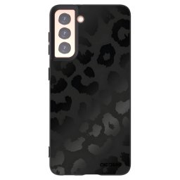 Fekete szilikon tok az alábbi mobiltelefonokra Samsung Galaxy S21 5G G991B - Midnight Leopard