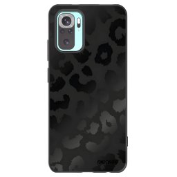 Fekete szilikon tok az alábbi mobiltelefonokra Xiaomi Redmi Note 10 Pro - Midnight Leopard