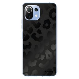 Átlátszó szilikon tok az alábbi mobiltelefonokra Xiaomi Mi 11 Lite - Midnight Leopard