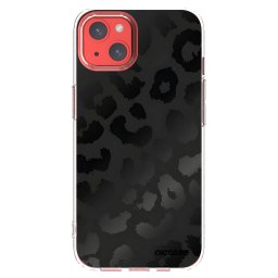 Átlátszó szilikon tok az alábbi mobiltelefonokra Apple iPhone 13 - Midnight Leopard