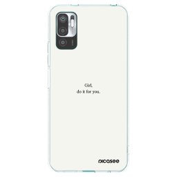 Átlátszó szilikon tok az alábbi mobiltelefonokra Xiaomi Redmi Note 10 5G - Girl, do it for you