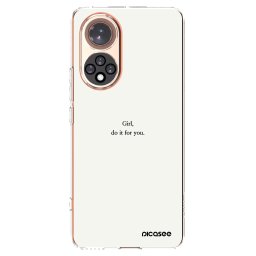 Átlátszó szilikon tok az alábbi mobiltelefonokra Huawei Nova 9 - Girl, do it for you