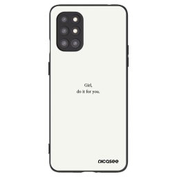 Fekete szilikon tok az alábbi mobiltelefonokra OnePlus 8T - Girl, do it for you