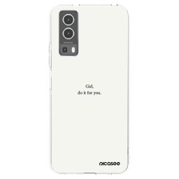 Átlátszó szilikon tok az alábbi mobiltelefonokra Vivo Y72 5G - Girl, do it for you