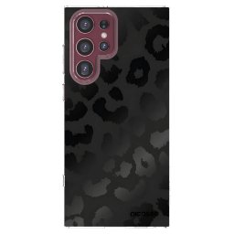 Átlátszó szilikon tok az alábbi mobiltelefonokra Samsung Galaxy S22 Ultra 5G - Midnight Leopard