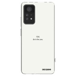 Átlátszó szilikon tok az alábbi mobiltelefonokra Xiaomi Redmi Note 11 Pro 5G - Girl, do it for you
