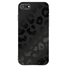 Átlátszó szilikon tok az alábbi mobiltelefonokra Apple iPhone SE 2022 - Midnight Leopard