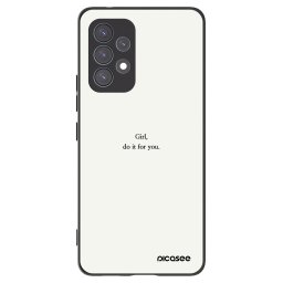 Fekete szilikon tok az alábbi mobiltelefonokra Samsung Galaxy A53 5G A536 - Girl, do it for you