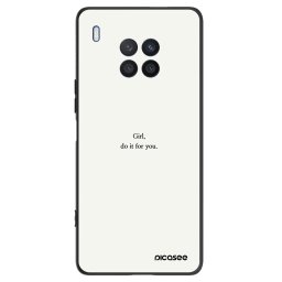 Fekete szilikon tok az alábbi mobiltelefonokra Honor 50 Lite - Girl, do it for you