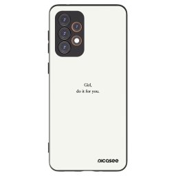 Fekete szilikon tok az alábbi mobiltelefonokra Samsung Galaxy A33 5G A336 - Girl, do it for you