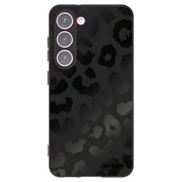 Fekete szilikon tok az alábbi mobiltelefonokra Samsung Galaxy S23 5G - Midnight Leopard