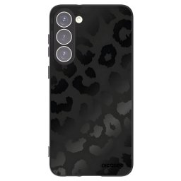 Fekete szilikon tok az alábbi mobiltelefonokra Samsung Galaxy S23+ 5G - Midnight Leopard