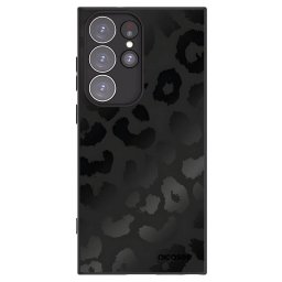 Fekete szilikon tok az alábbi mobiltelefonokra Samsung Galaxy S23 Ultra 5G - Midnight Leopard