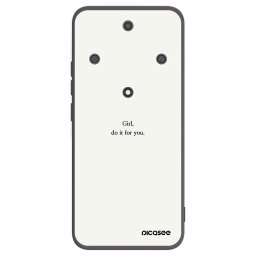 Fekete szilikon tok az alábbi mobiltelefonokra Honor Magic5 Lite 5G - Girl, do it for you