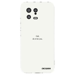 Átlátszó szilikon tok az alábbi mobiltelefonokra Xiaomi 13 - Girl, do it for you