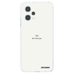 Átlátszó szilikon tok az alábbi mobiltelefonokra Xiaomi Redmi Note 12 5G - Girl, do it for you