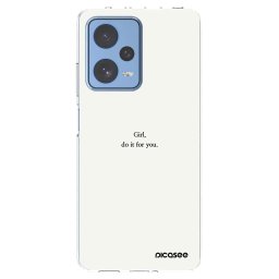 Átlátszó szilikon tok az alábbi mobiltelefonokra Xiaomi Redmi Note 12 Pro 5G - Girl, do it for you