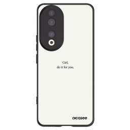 Fekete szilikon tok az alábbi mobiltelefonokra Honor 90 5G - Girl, do it for you