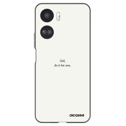 Fekete szilikon tok az alábbi mobiltelefonokra Honor 90 Lite 5G - Girl, do it for you
