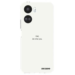 Átlátszó szilikon tok az alábbi mobiltelefonokra Honor 90 Lite 5G - Girl, do it for you