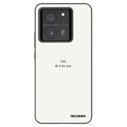 Fekete szilikon tok az alábbi mobiltelefonokra Xiaomi 13T Pro - Girl, do it for you