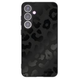 Fekete szilikon tok az alábbi mobiltelefonokra Samsung Galaxy S24+ S926B 5G - Midnight Leopard