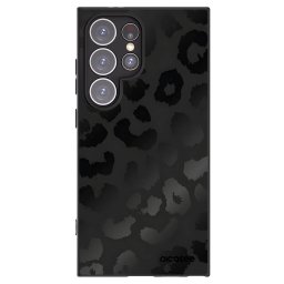 Fekete szilikon tok az alábbi mobiltelefonokra Samsung Galaxy S24 Ultra S928B 5G - Midnight Leopard