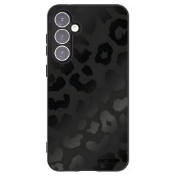 Fekete szilikon tok az alábbi mobiltelefonokra Samsung Galaxy S23 FE S711B - Midnight Leopard