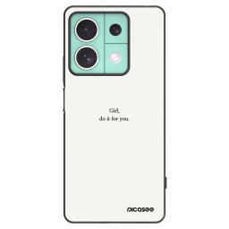 Fekete szilikon tok az alábbi mobiltelefonokra Xiaomi Redmi Note 13 5G - Girl, do it for you