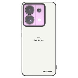 Fekete szilikon tok az alábbi mobiltelefonokra Xiaomi Redmi Note 13 Pro 5G - Girl, do it for you