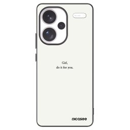 Fekete szilikon tok az alábbi mobiltelefonokra Xiaomi Redmi Note 13 Pro+ 5G - Girl, do it for you
