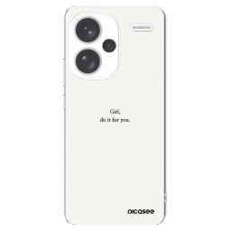 Átlátszó szilikon tok az alábbi mobiltelefonokra Xiaomi Redmi Note 13 Pro+ 5G - Girl, do it for you