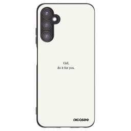 Fekete szilikon tok az alábbi mobiltelefonokra Samsung Galaxy A05s A057G - Girl, do it for you