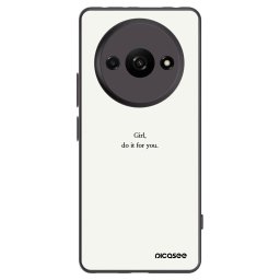 Fekete szilikon tok az alábbi mobiltelefonokra Xiaomi Redmi A3 - Girl, do it for you