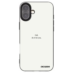 Fekete szilikon tok az alábbi mobiltelefonokra Apple iPhone 16 Plus - Girl, do it for you