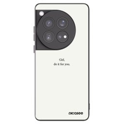 Fekete szilikon tok az alábbi mobiltelefonokra OnePlus 12 5G - Girl, do it for you