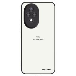 Fekete szilikon tok az alábbi mobiltelefonokra Honor 200 Pro 5G - Girl, do it for you
