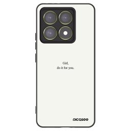 Fekete szilikon tok az alábbi mobiltelefonokra Xiaomi 14T - Girl, do it for you