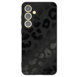 Fekete szilikon tok az alábbi mobiltelefonokra Samsung Galaxy S24 FE S721B - Midnight Leopard