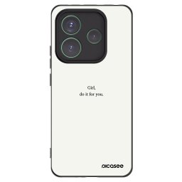 Fekete szilikon tok az alábbi mobiltelefonokra Xiaomi Redmi Note 14 5G - Girl, do it for you
