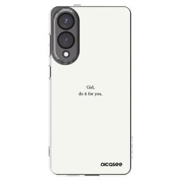 Átlátszó szilikon tok az alábbi mobiltelefonokra Samsung Galaxy S25 Edge 5G - Girl, do it for you