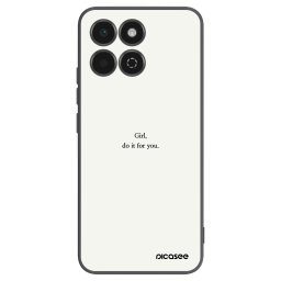 Fekete szilikon tok az alábbi mobiltelefonokra Honor 200 Smart 5G - Girl, do it for you