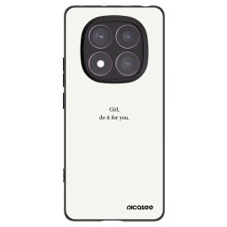 Fekete szilikon tok az alábbi mobiltelefonokra Xiaomi Redmi Note 14 Pro 4G - Girl, do it for you