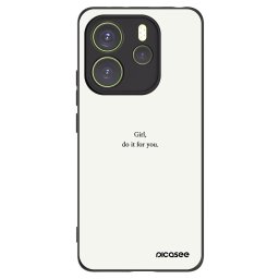 Fekete szilikon tok az alábbi mobiltelefonokra Xiaomi Redmi Note 14 4G - Girl, do it for you