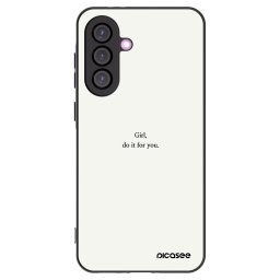 Fekete szilikon tok az alábbi mobiltelefonokra Samsung Galaxy A36 5G - Girl, do it for you